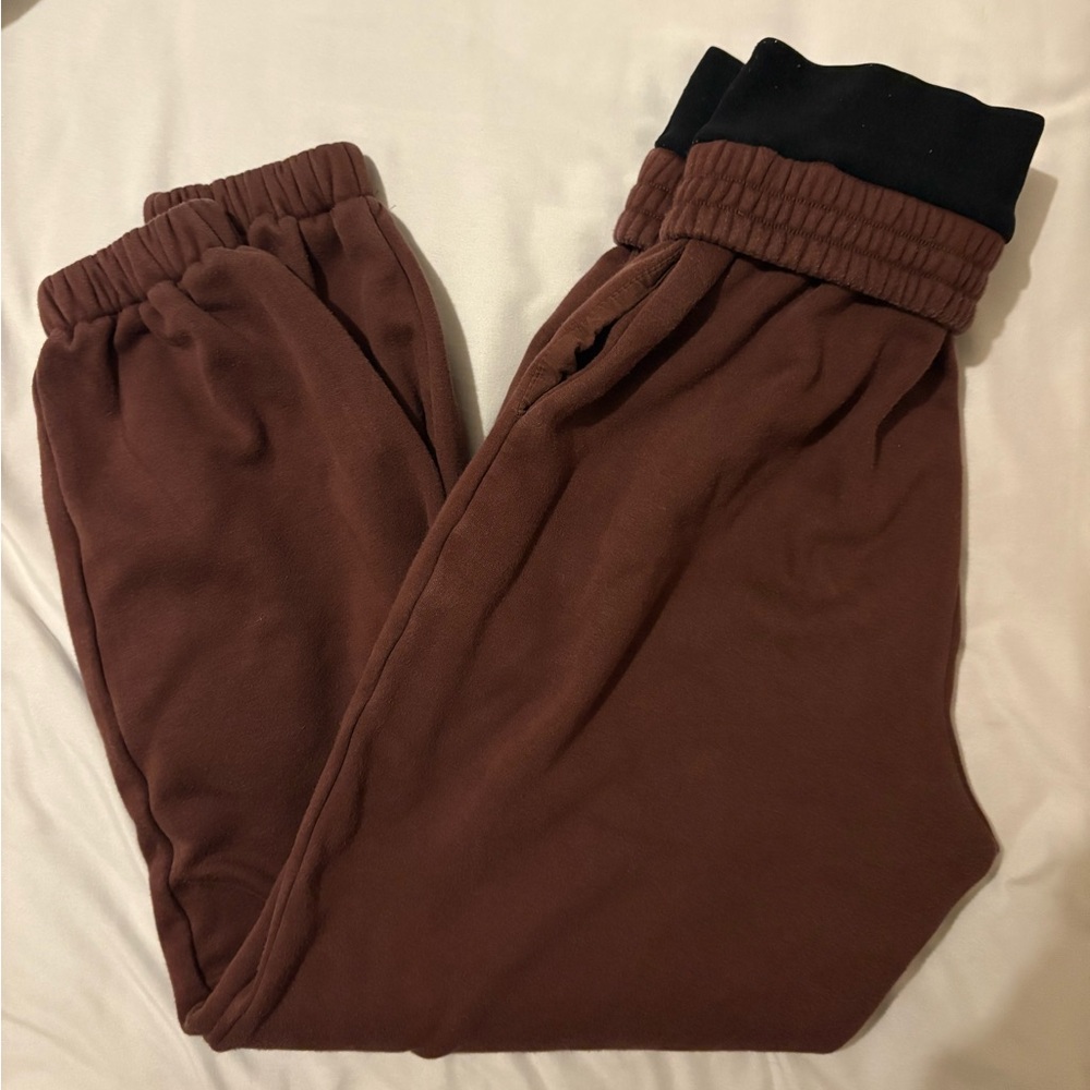 Brown OGL Sweatpants with Double Waistband